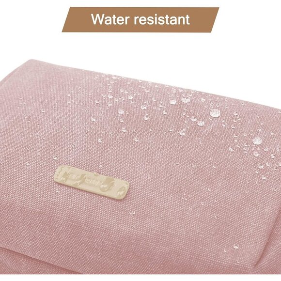 Women Toiletry Bag Water-Resistant Organizer Travel Cosmetic Dopp Kit Pink - Picture 5 of 6